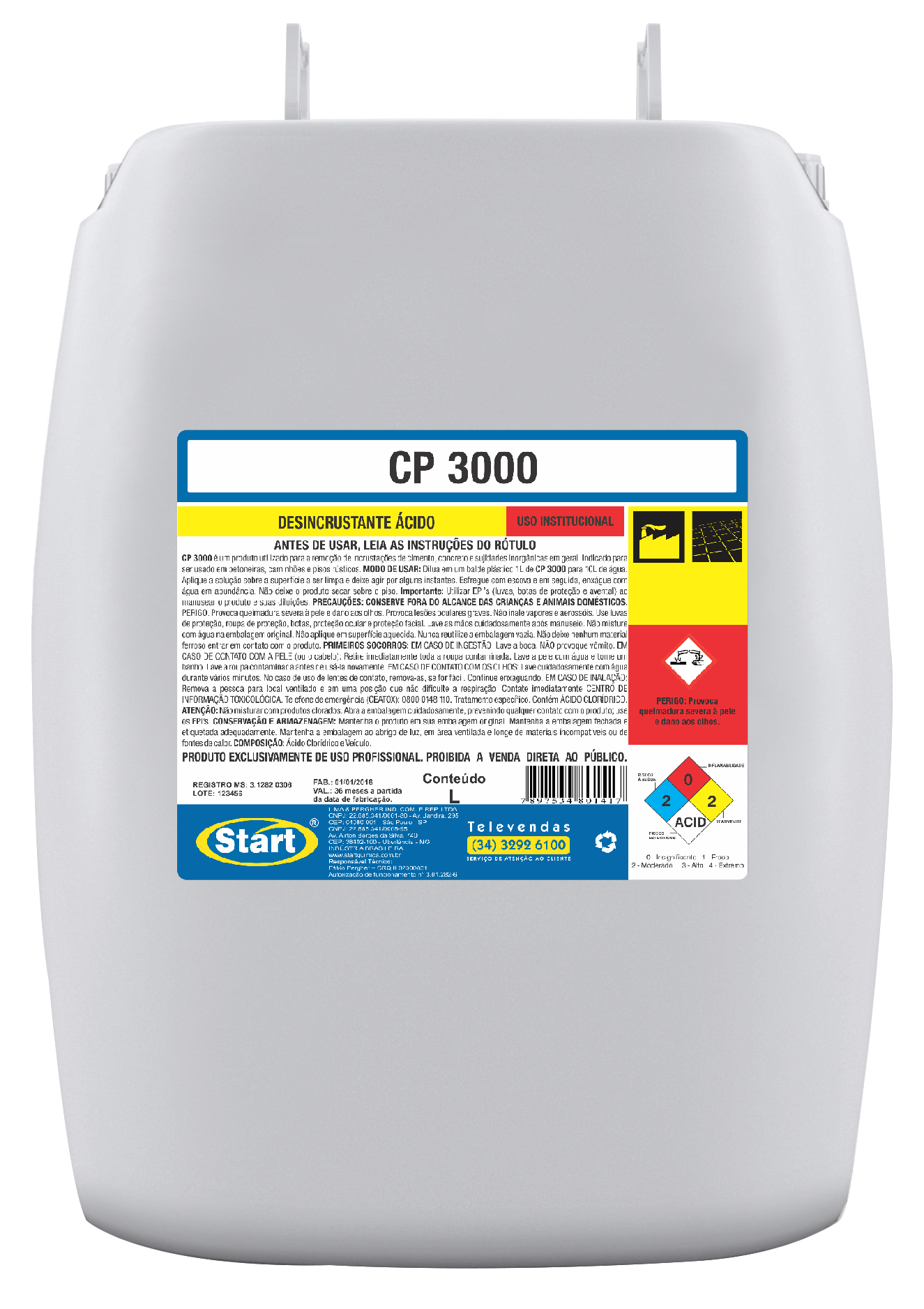CP 3000 removedor de cimento 50L Catálogos Lima & Pergher